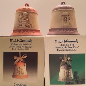 Hummel Christmas Bell First Edition and Fourth Edition